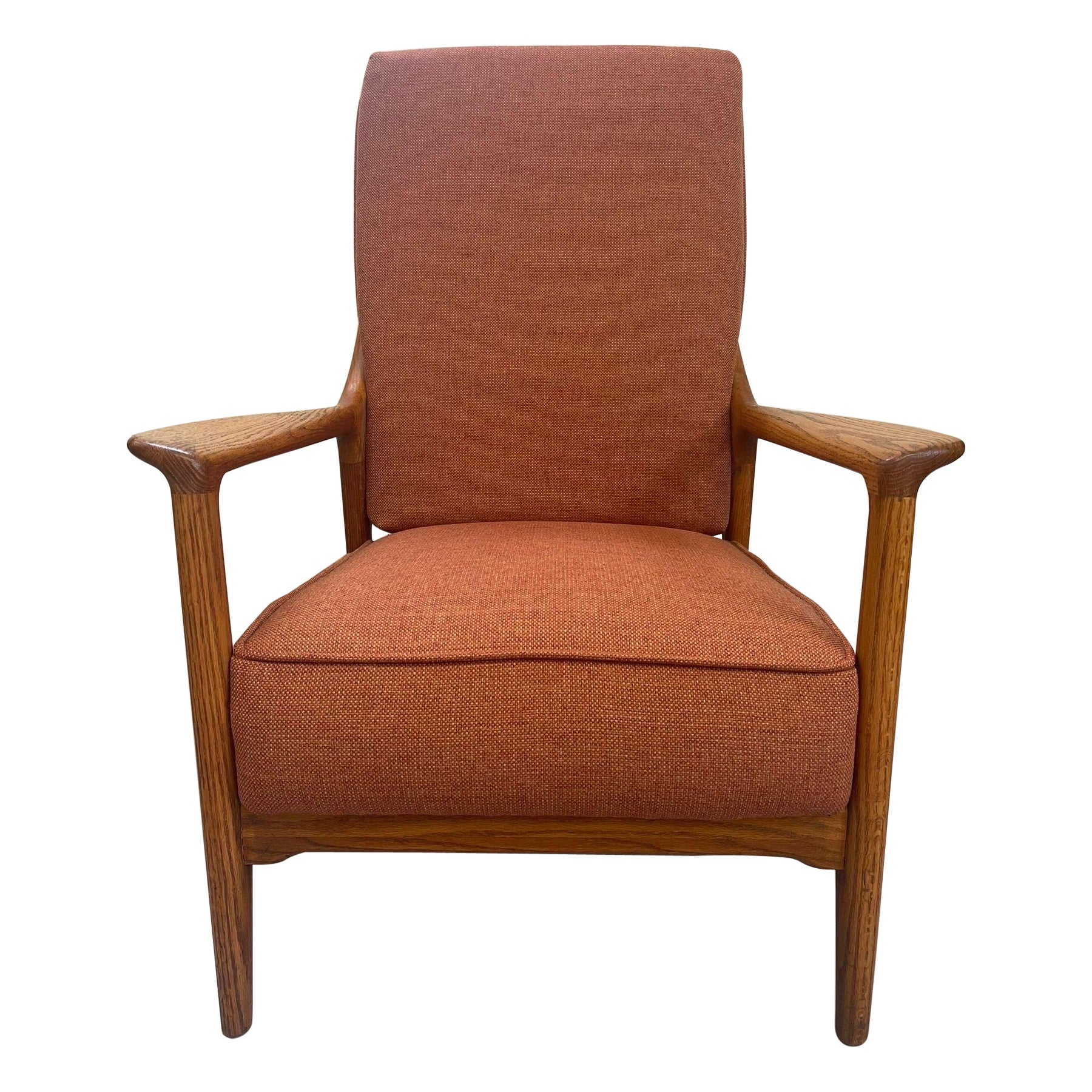 Vintage-Loungesessel aus Eiche von Jack Van Dre Molen, Mid-Century Modern im Angebot