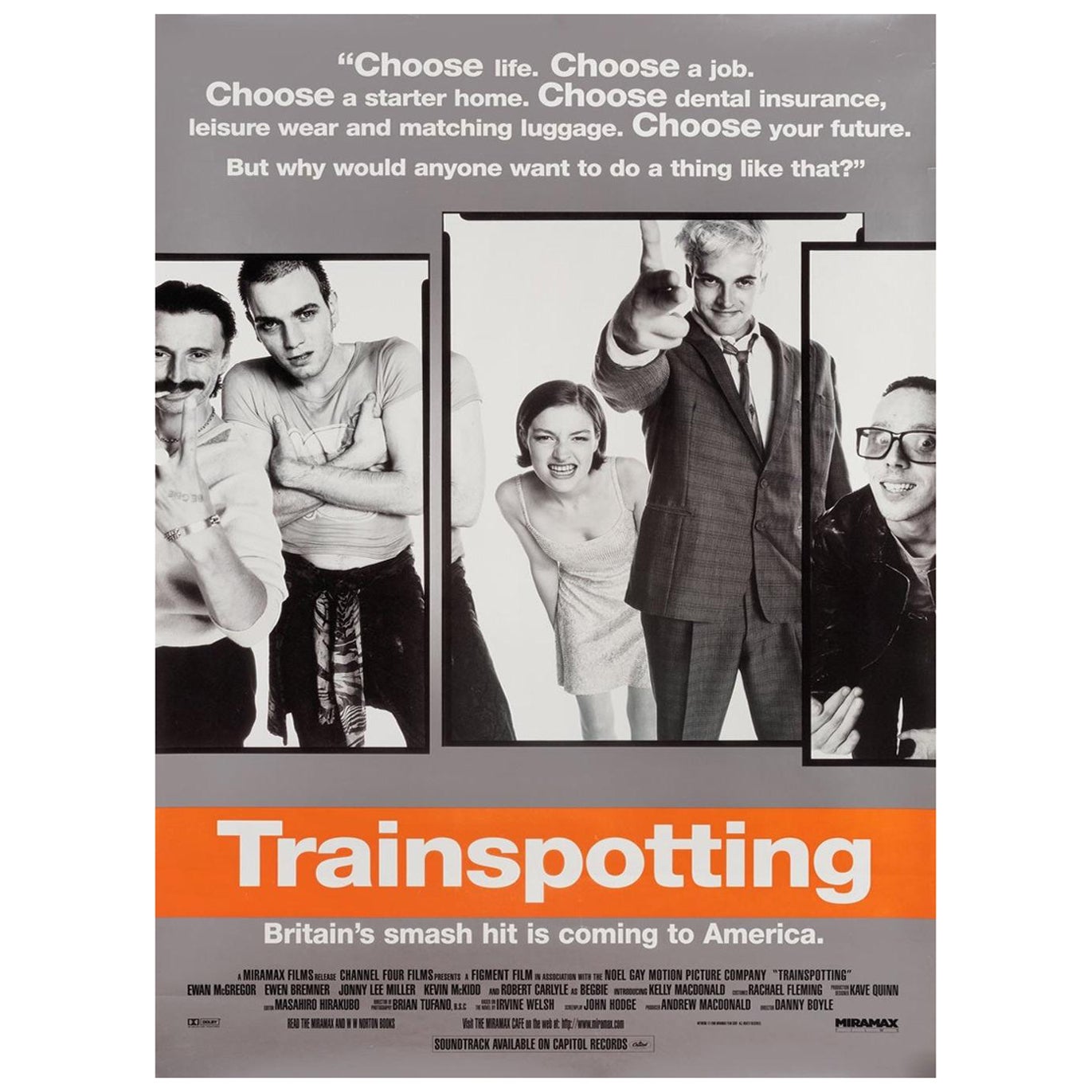 1996 Trainspotting Original Vintage Poster For Sale