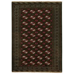 Rug & Kilim's Contemporary Baluch rug in Red and Green Patterns (tapis contemporain de Baluch en rouge et vert)