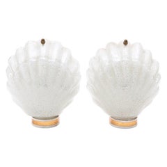 Pair of clam shaped sconces, Sweden 1970