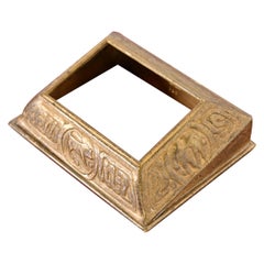 Tiffany Studios New York Zodiac Bronze Desk Calendar Holder or Picture Frame