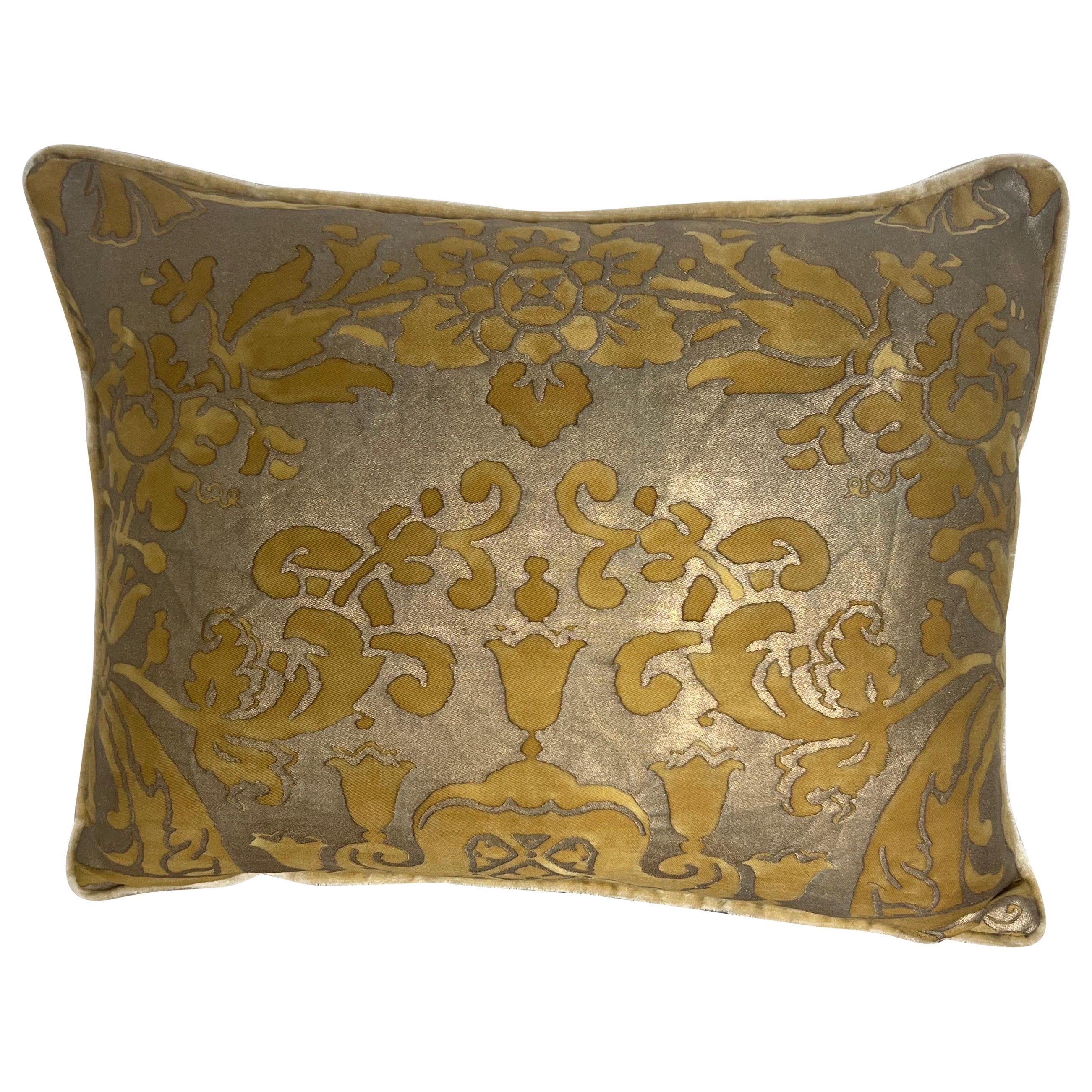 Petite Italian Fortuny Textile Pillow