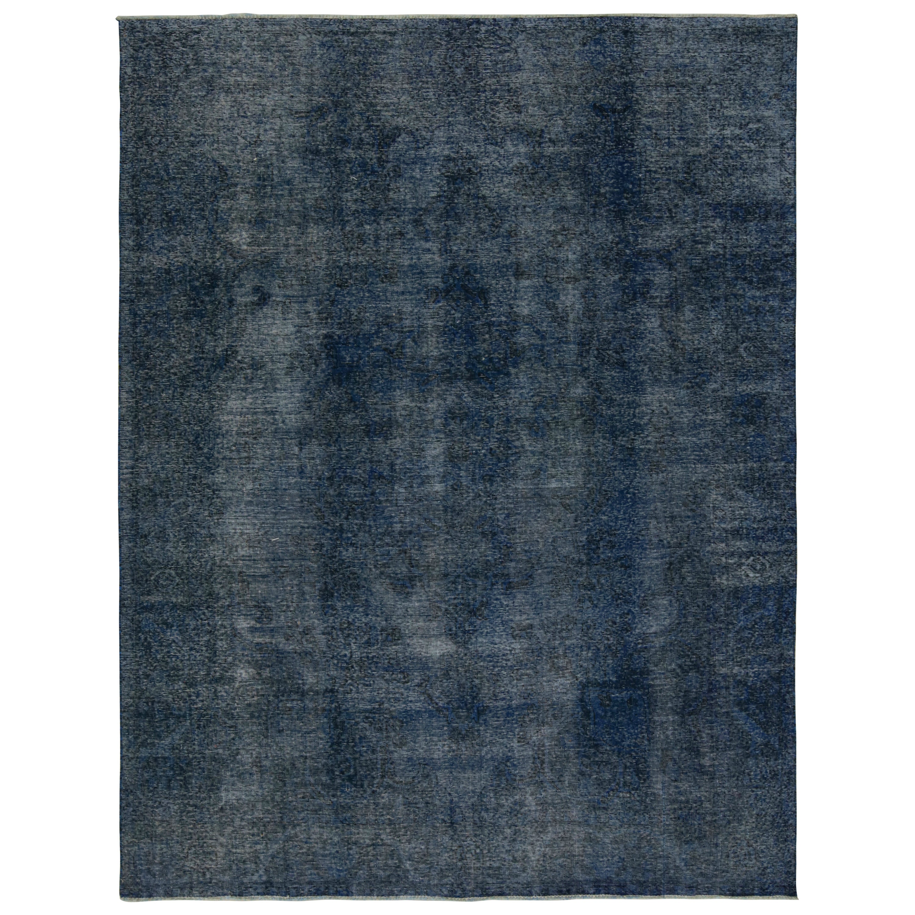 Persischer Vintage-Teppich in Blau und Schwarz von Rug & Kilim, Vintage