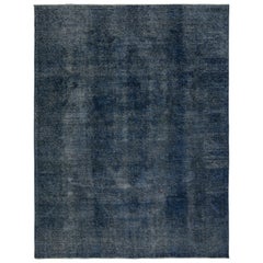 Vintage Persian rug in Blue and Black by Rug & Kilim
