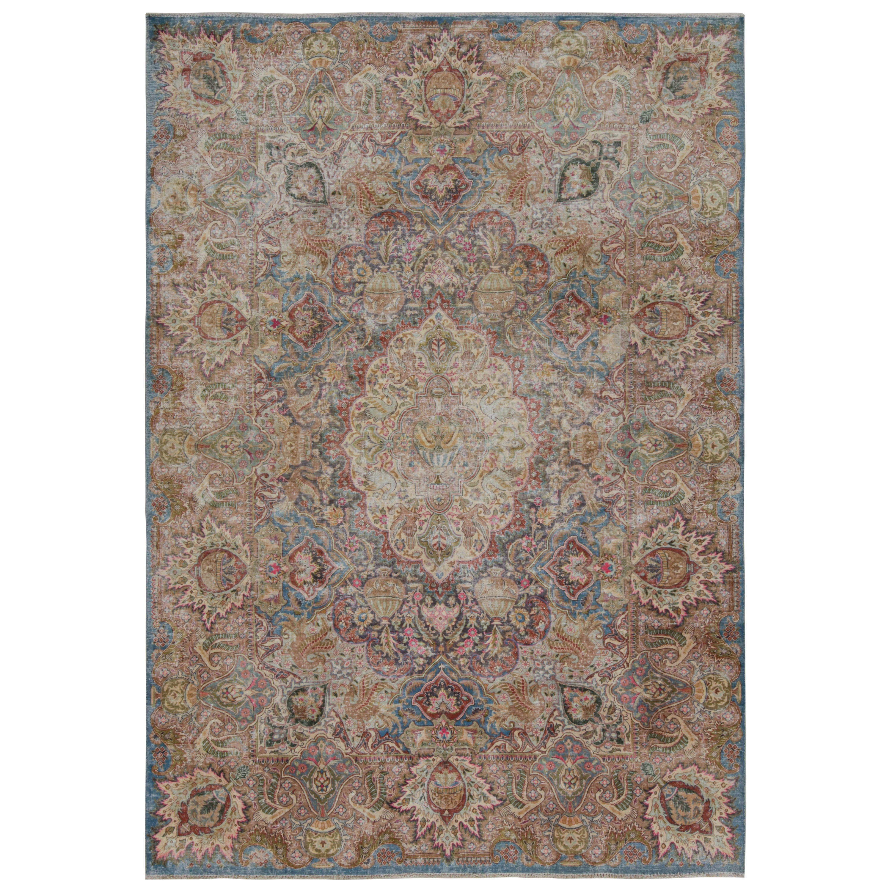 Vintage Persian rug in Polychromatic Patterns by Rug & Kilim