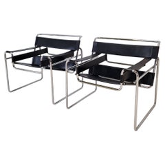 Set of 2 Wassily Chairs by Marcel Breuer
