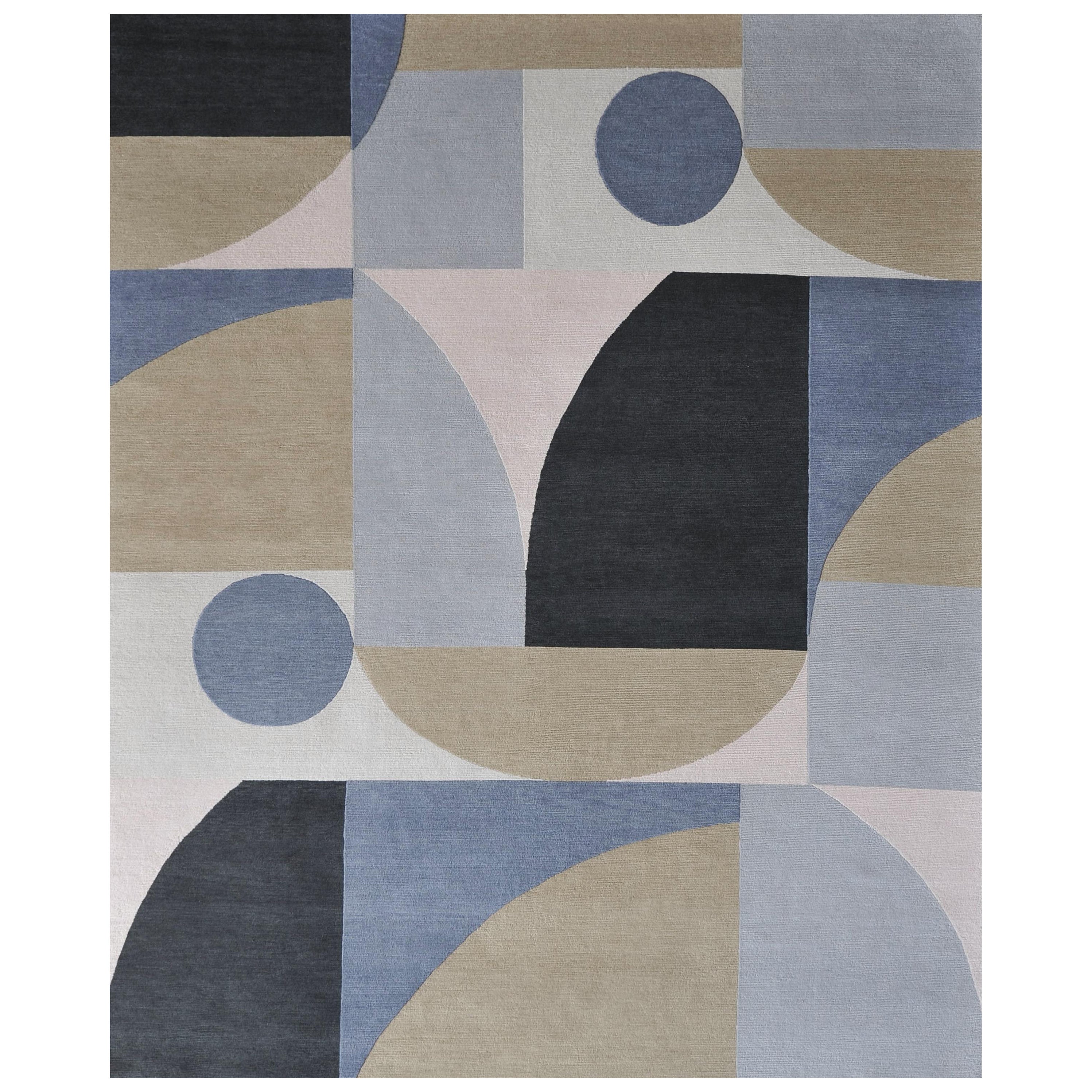 "Condesa - Wheat" / 8' x 10' / Hand-Knotted Wool Rug For Sale