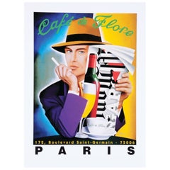 1993 Cafe De Flore - Razzia Original Vintage Poster