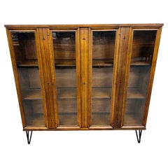 Mid-Century Modern Broyhill Saga Walnut Bookcase