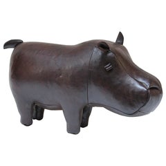 Leather Omersa "Hippo" Ottoman/Footstool