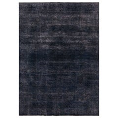 Retro Persian rug in Blue and Black by Rug & Kilim