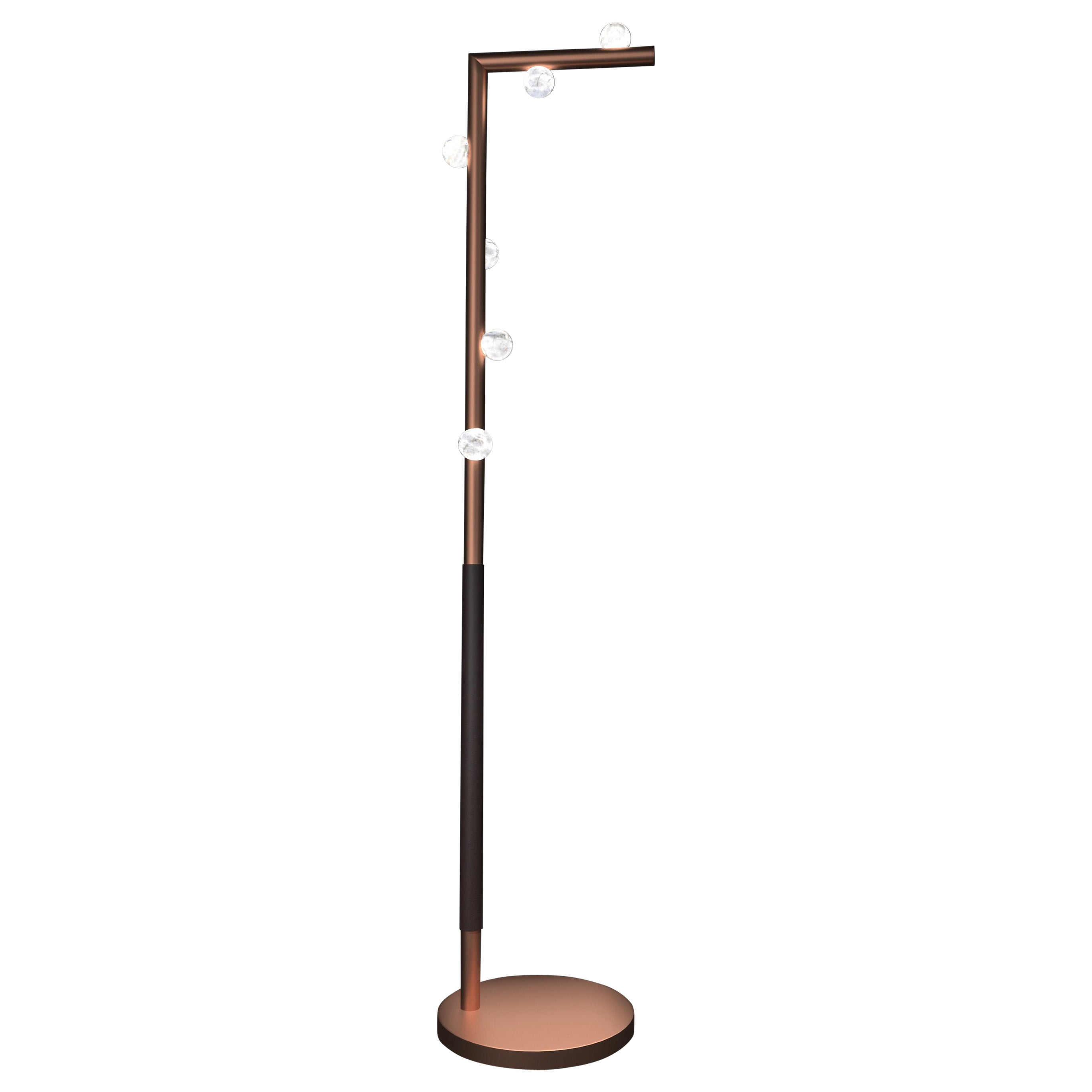 Demetra Copper Floor Lamp by Alabastro Italiano For Sale