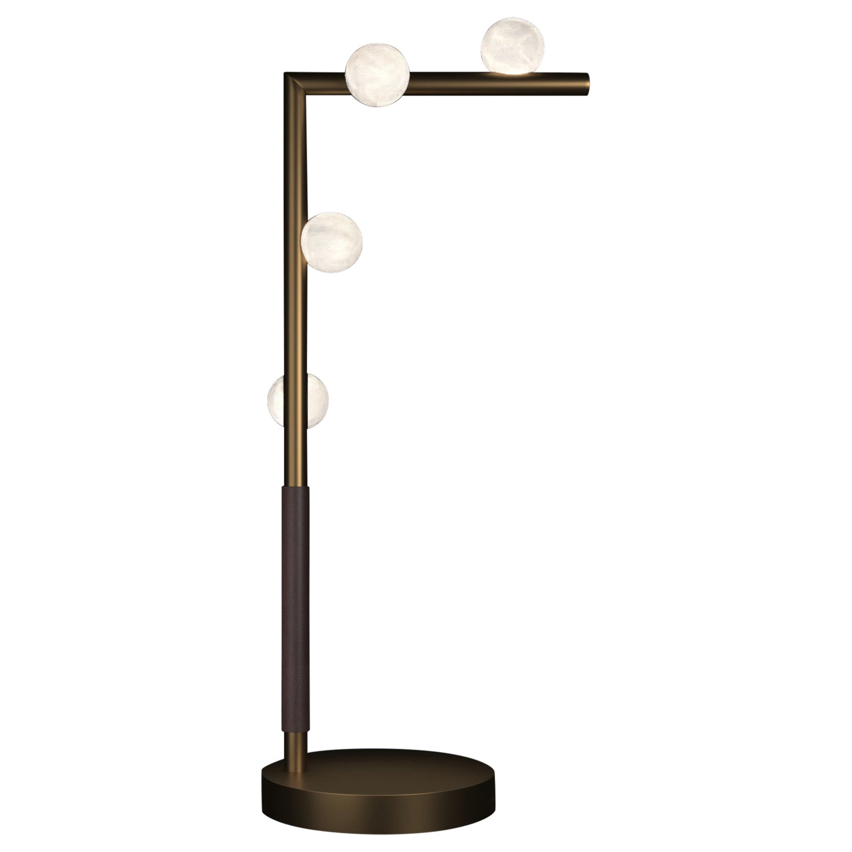 Lampe de table Demetra en bronze par Alabastro Italiano