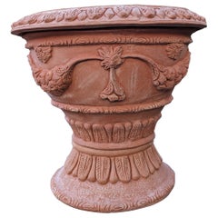 Italian "Fontana" Impruneta Terracotta Pot with Base (65cm)