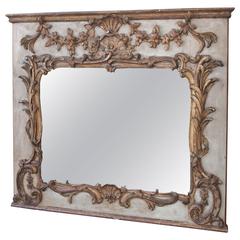 18th Century Architectural Trumeau Mirror