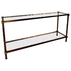 Vintage Brass Console Table