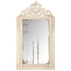 Französisch 18. Jahrhundert Louis XVI Zeitraum patiniert Wood Mirror