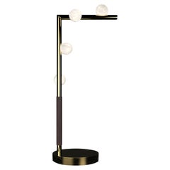 Lampe de table Demetra en métal doré brillant par Alabastro Italiano