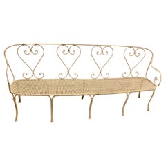 Used Wrought Iron Garden Bench