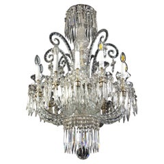 Spectacular 19th Century French Crystal Chandelier, 1880s