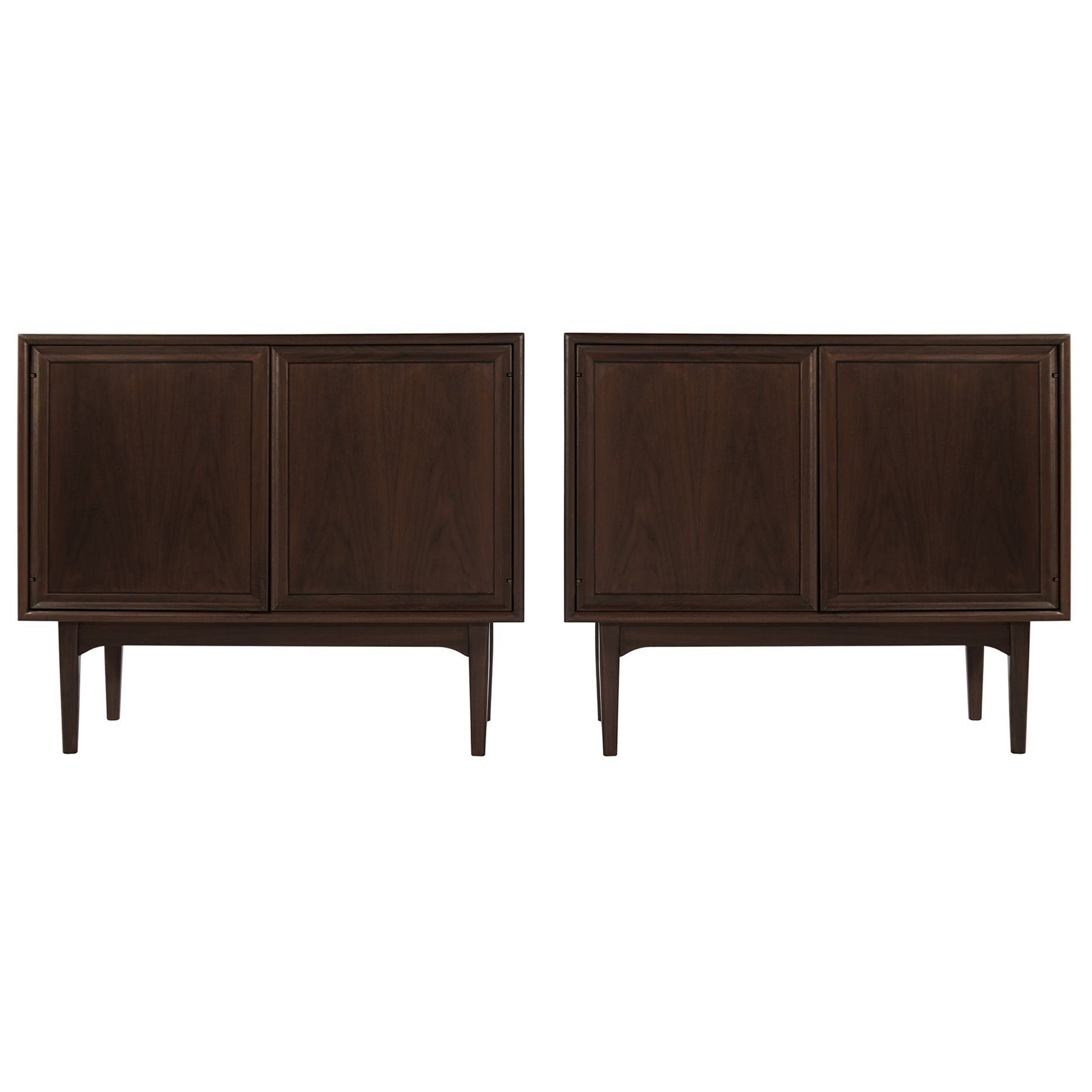 Set of Walnut Cabinets by Kipp Stewart, C. 1950s