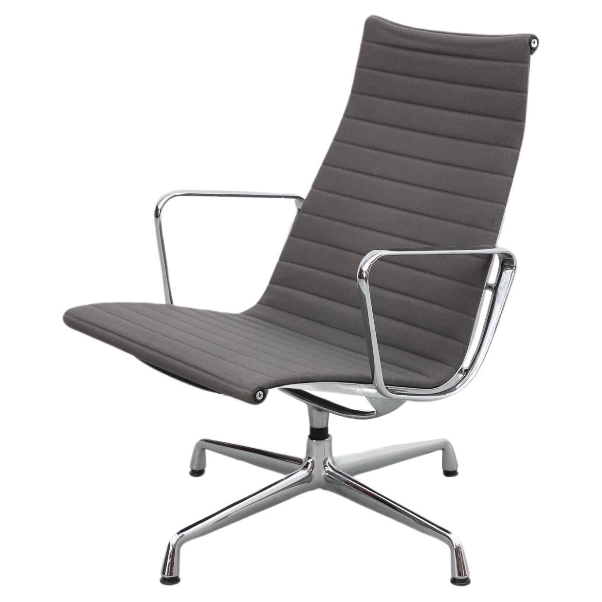 Ray and Charles Eames "EA 116" Hopsack Lounge Swivel Armchair For Sale