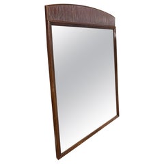 Vintage Mid Century Modern Walnut Tone Mirror von Lane Furniture