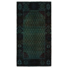 Retro Persian rug in Blue and Green by Rug & Kilim