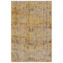 Vintage Zeki Muren rug in Gold and Brown by Rug & Kilim
