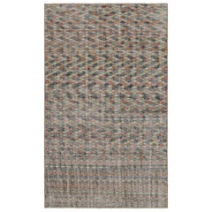 Vintage Zeki Muren rug with Polychromatic Geometric Patterns by Rug & Kilim