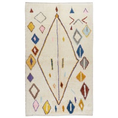Marokkanischer Berber-Boujad-Teppich im Boho-Chic-Stil mit 5x8.2 m, handgefertigt, 100% Wolle, Marokkanisch, Boujad