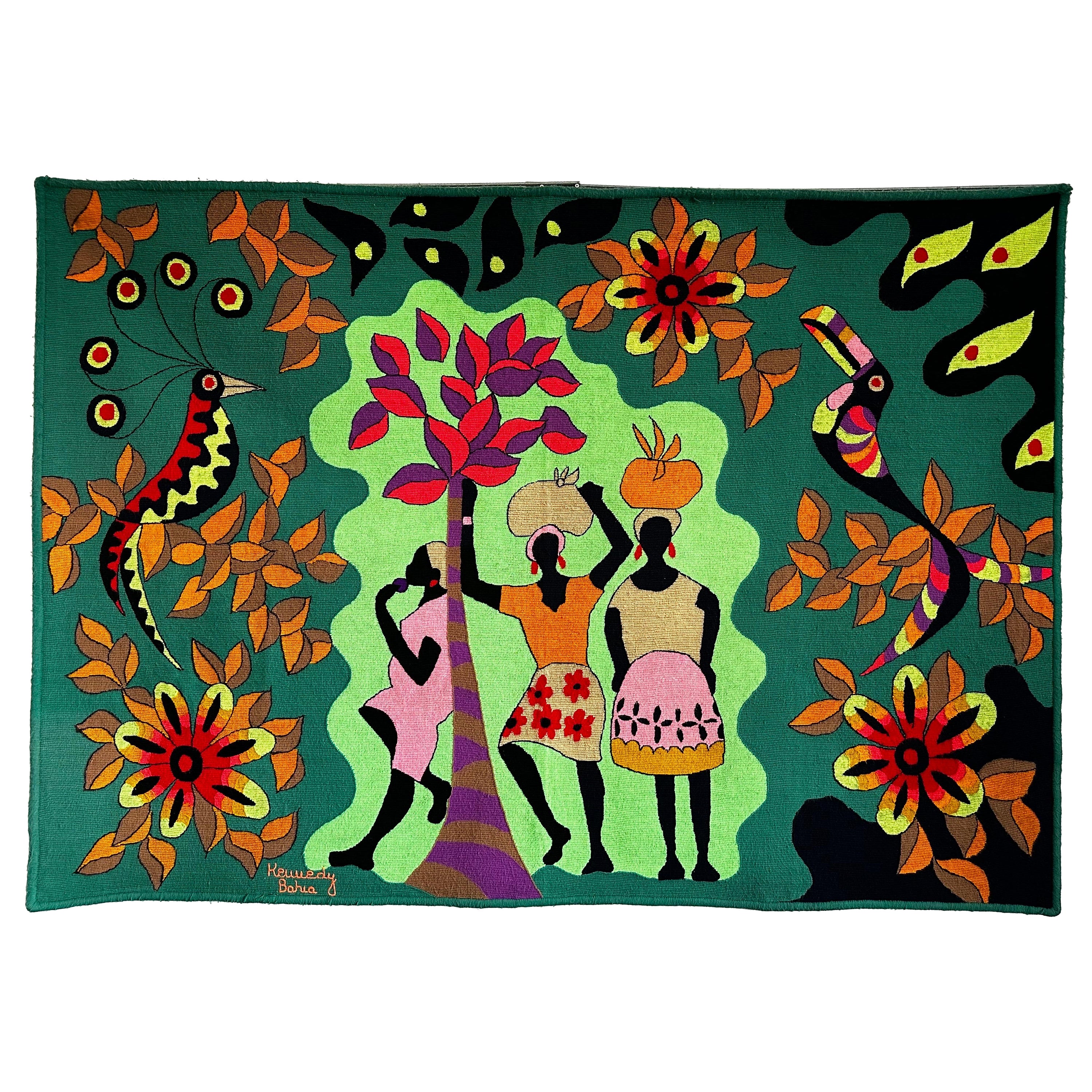 Kennedy Bahia Large Scale Brazilian Modern Wall Tapestry For Sale