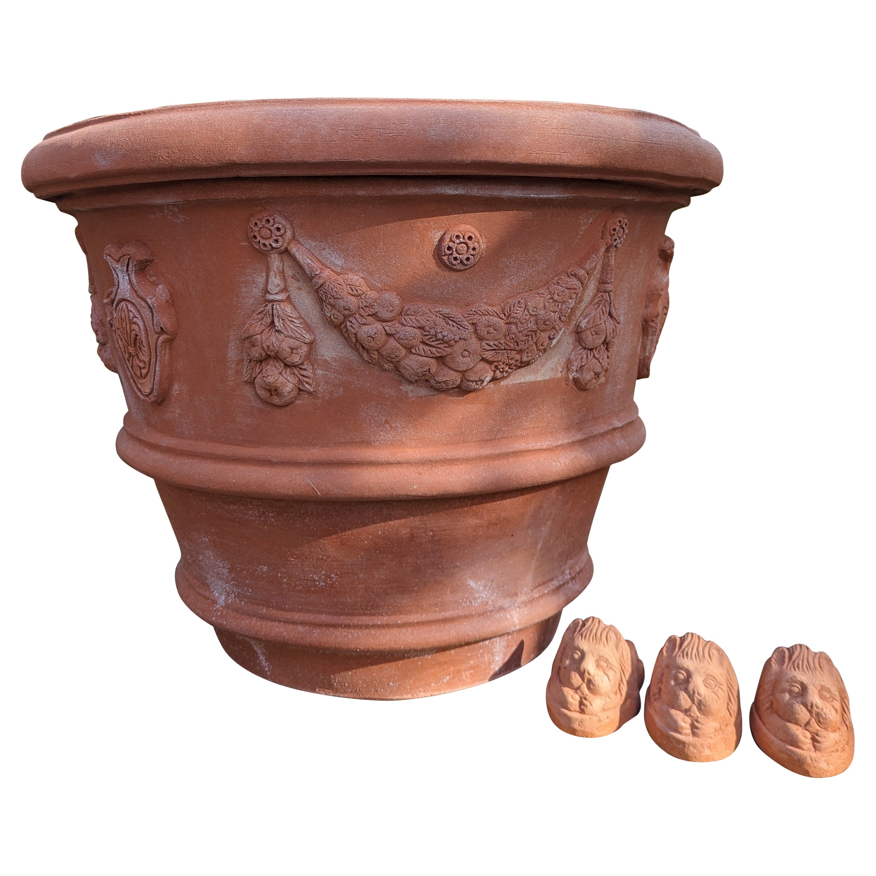 Italian "Firenze" Terracotta Pot (60cm) For Sale