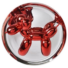 Jeff Koons Roter „Balloon-Hunde“ 1645/2300, 1995, Skulptur, Porzellan