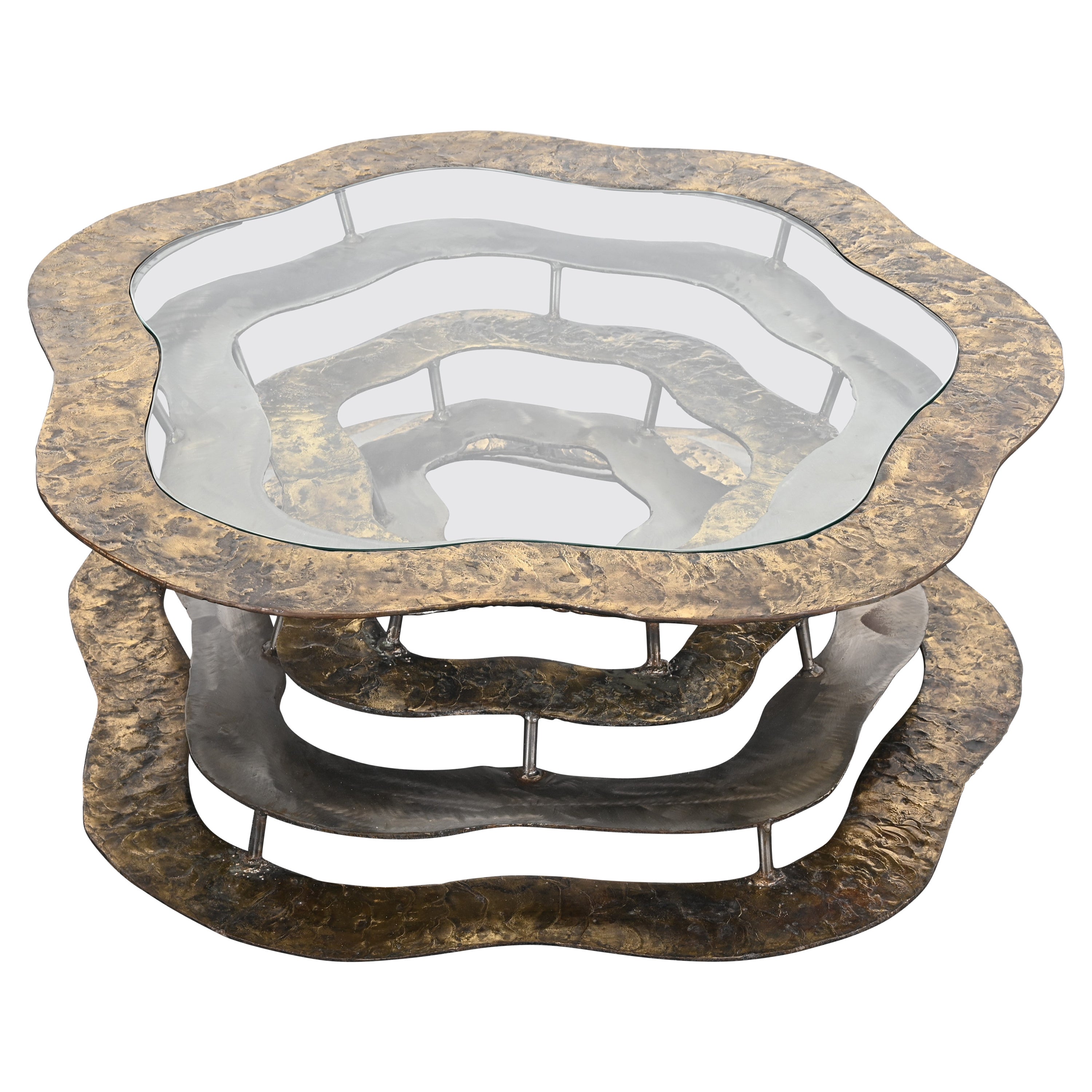 Silas Seandel "Volcano" Coffee Table, 1977 For Sale