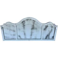 Etched Venetian Glass Overmantel Mirror 7