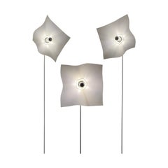 Set of 3 "Area" floor lamp designed by Mario Bellini for Artemide, Italy, 1970s.