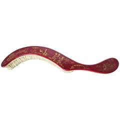 Scarlet Lacquered Brush, circa Early 18th Century