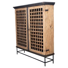 Cabinet with Lattice Doors