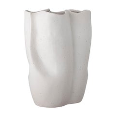 21st Century Handcrafted Natural Stoneware Large Elira Decorative Vase