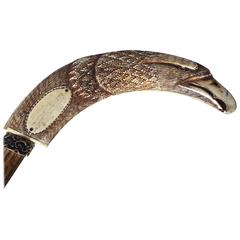 19th Century Horned "Eagle" Cane
