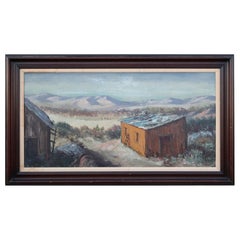 Pintura al óleo de paisajes vintage a gran escala