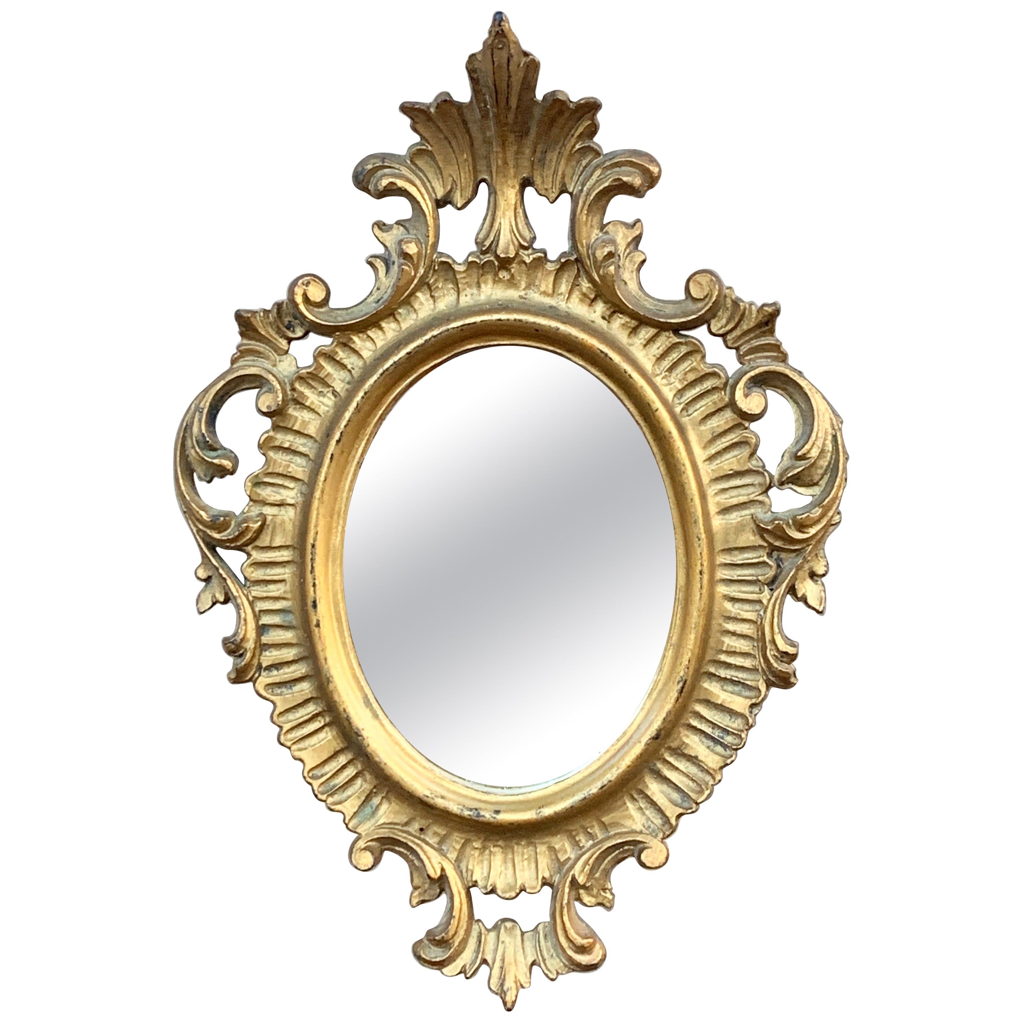Italian Florentine Baroque Gold Giltwood Wall Mirror
