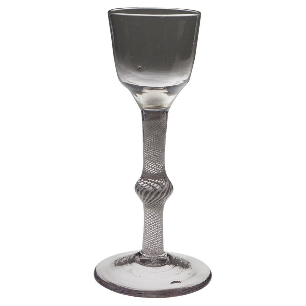 Cotton Twist Georgian Wine Glass c1760