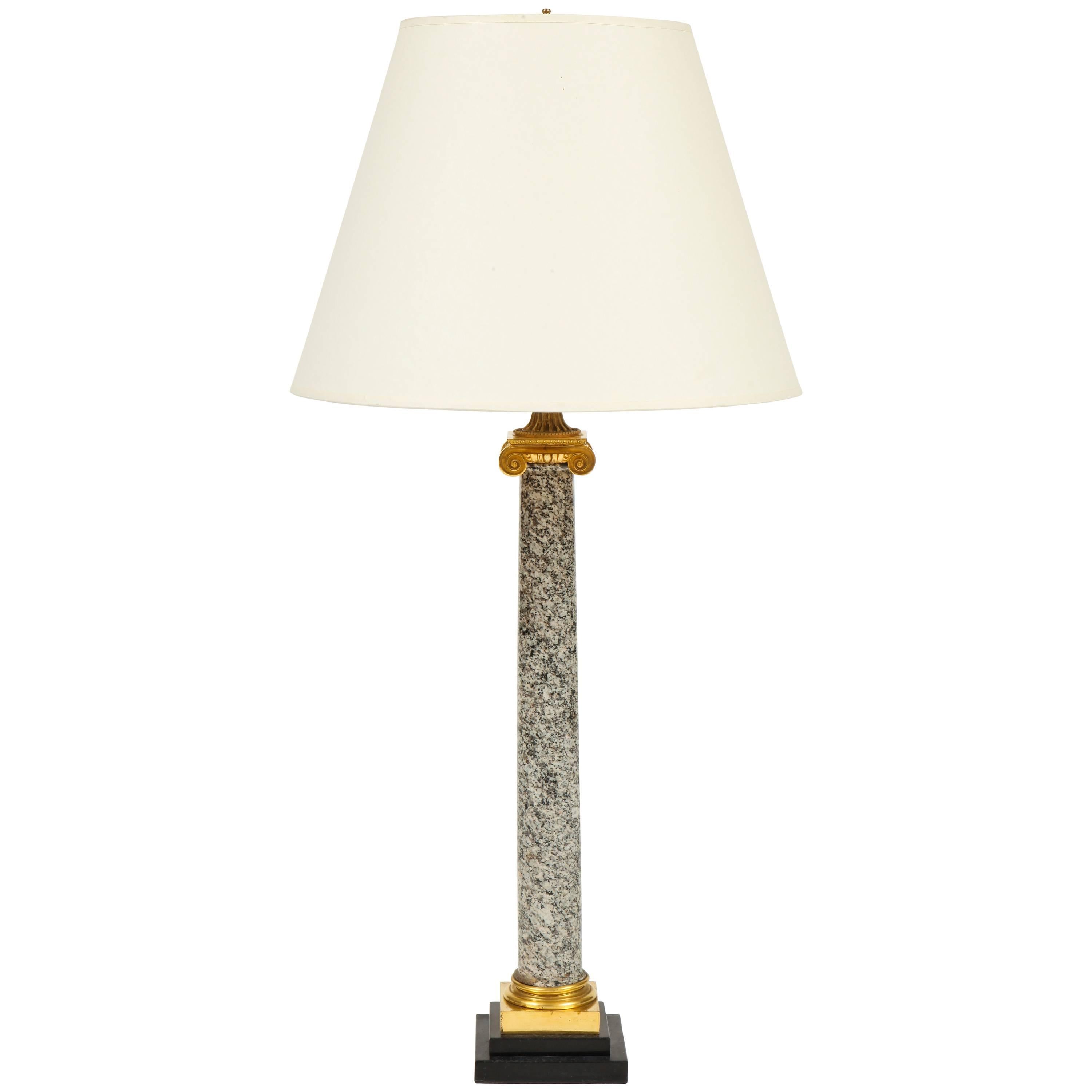 Neoclassical Columnar Lamp For Sale