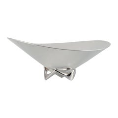 Henning Koppel for Georg Jensen. Colossal sterling silver bowl on foot