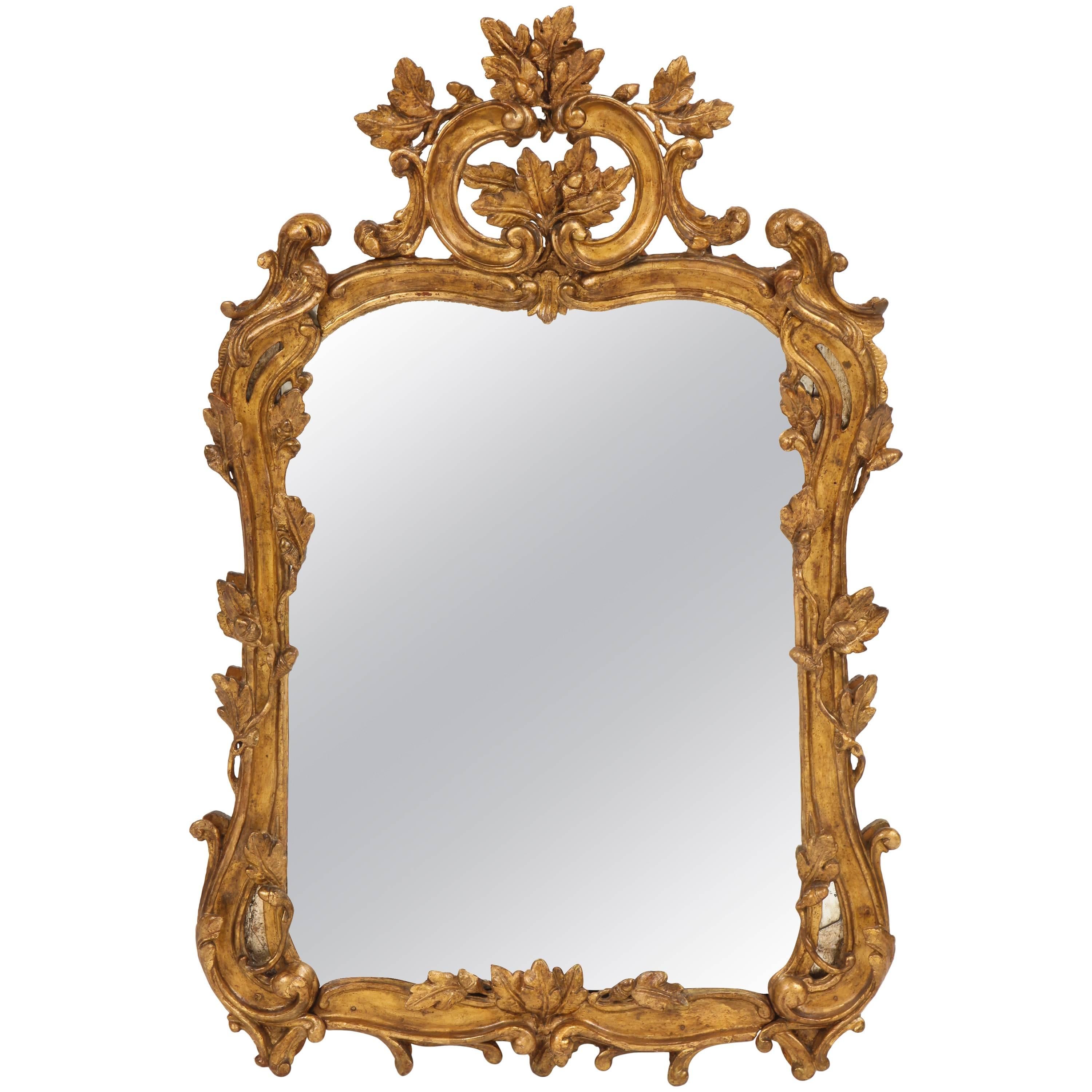 Fine Louis XV Rococo Mirror For Sale