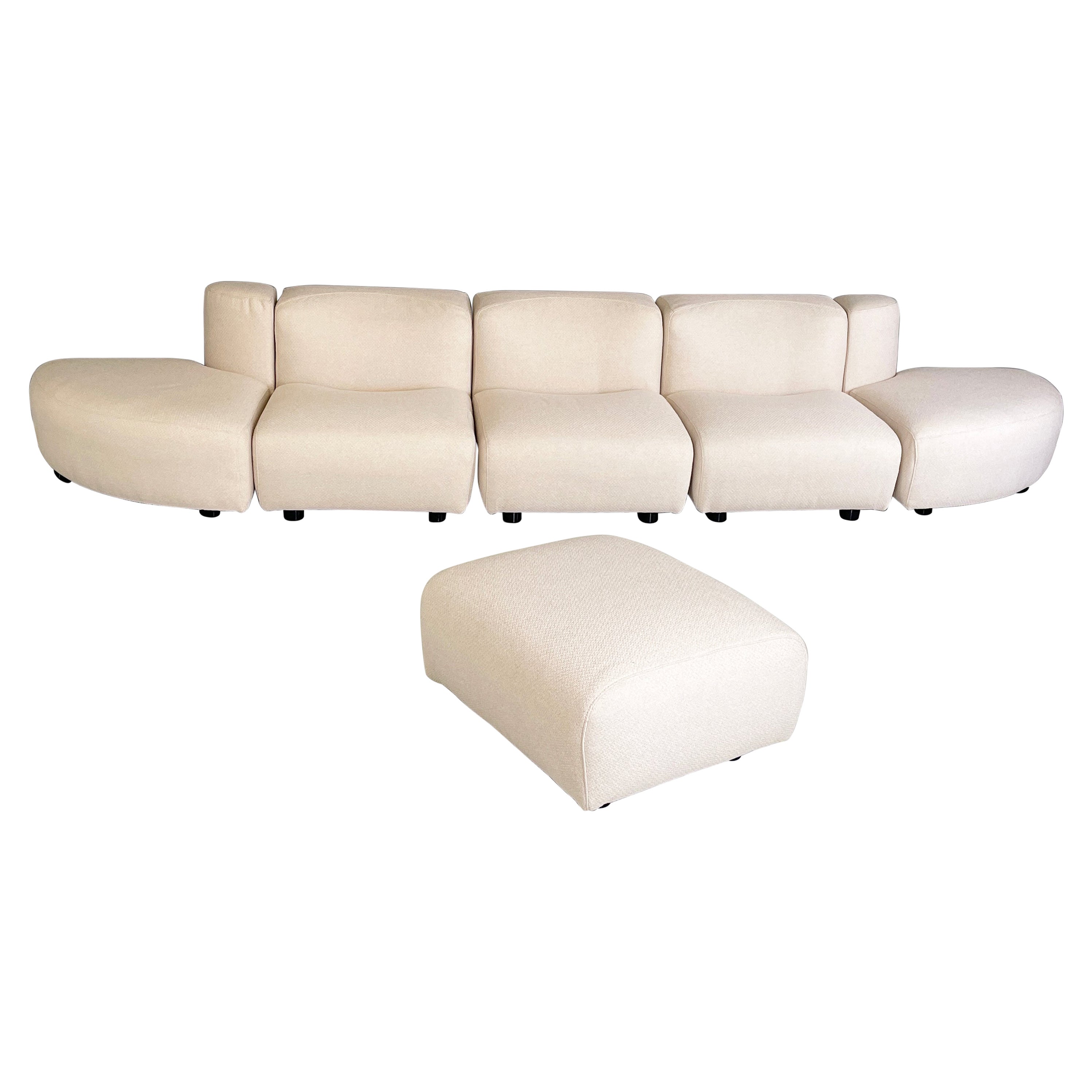 Italian modern Beige modular sofa Novemila by Tito Agnoli for Arflex, 1970s