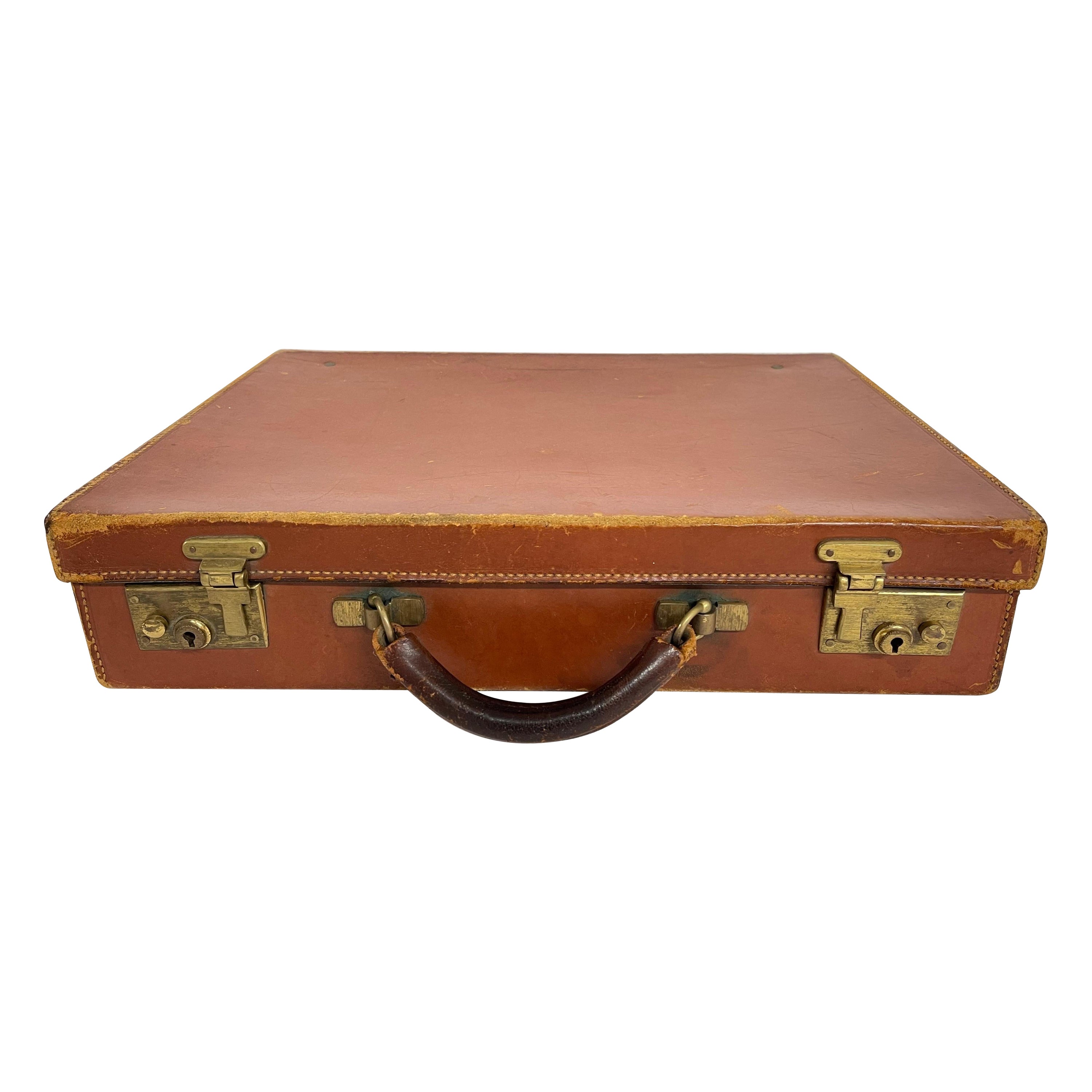 Maletín vintage T. Anthony de piel Made in England en venta