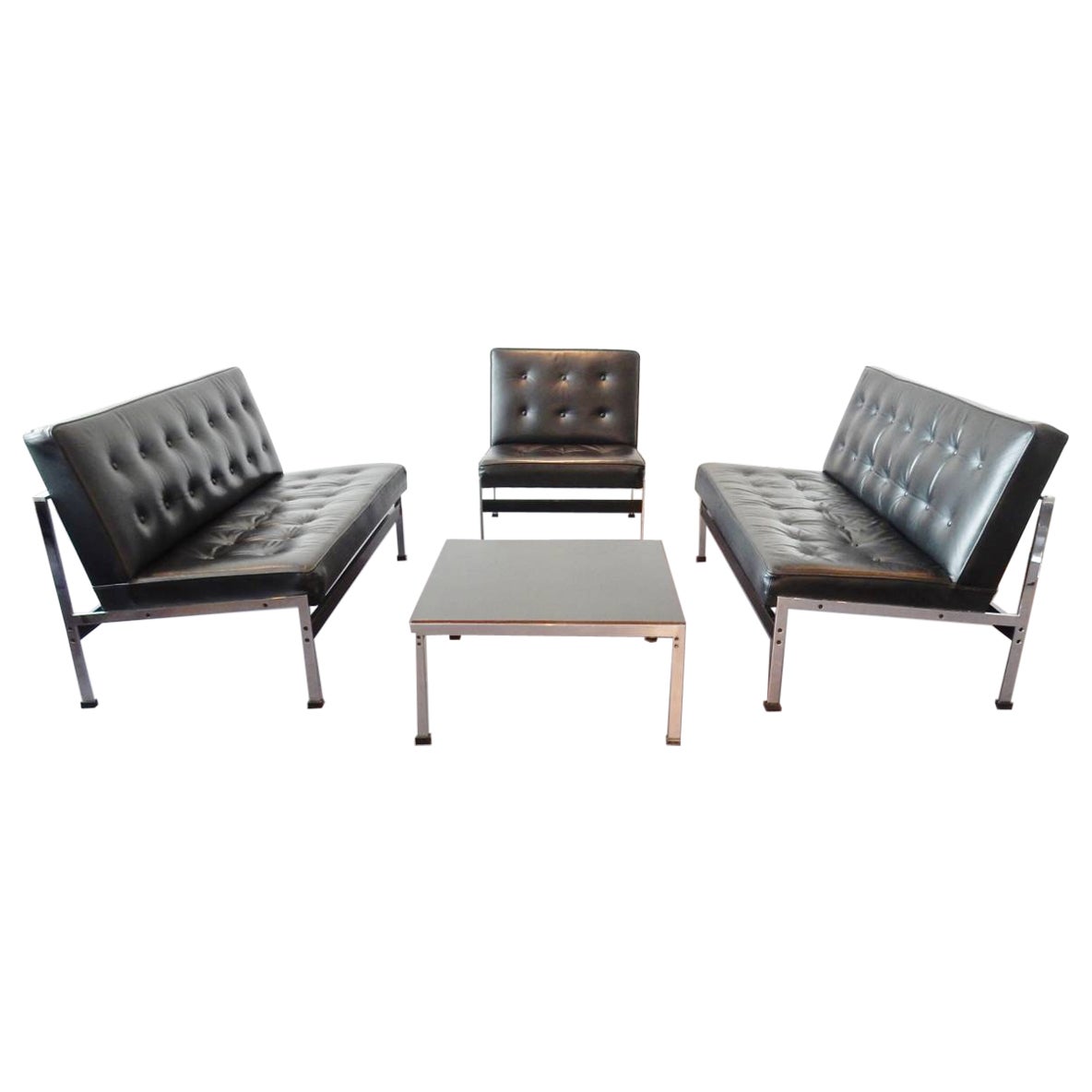 Rare '020 Series' seating group by Kho Liang Ie for Artifort, Netherlands, 1958 For Sale